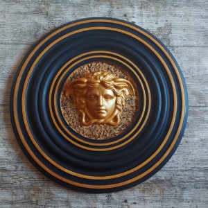 Medusa-Mander-D435-cm-Wandrelief-Relief-Wand-Deko-Dekoration-Ornament