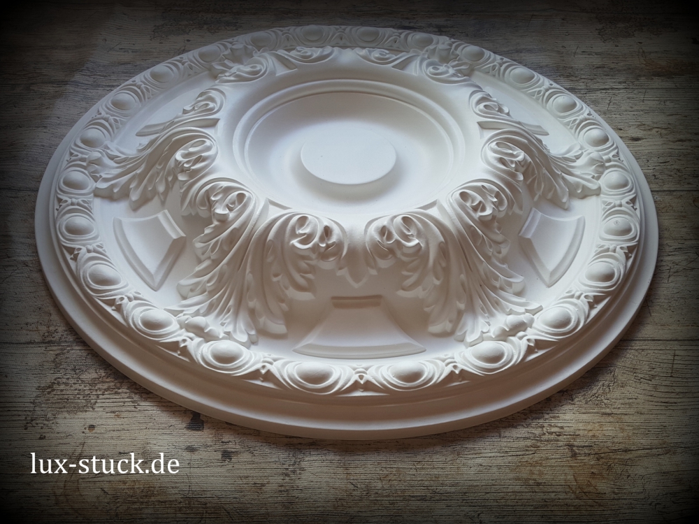 Bild 1 von R47 Gips Stuck Rosette D=49,5 cm Deckenrosetten Deko Stuckrosette Deckenspiegel