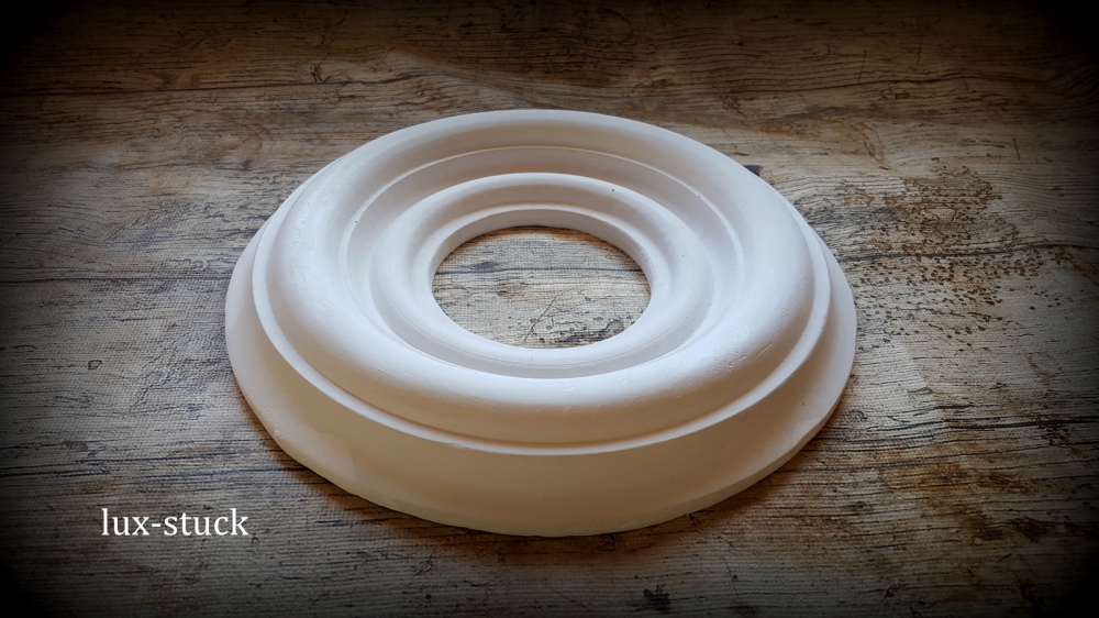 Bild 1 von R82 Gips Stuck Rosette D 22 cm Stuckornament Stuckrosette Deckenrosette