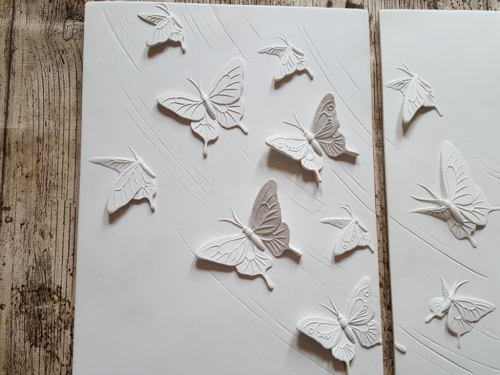 Bild 1 von 3-er Set Wandrelief Steinrelief Relief Steinfigur Indoor Outdoor Massiv Beton