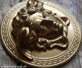Bild 2 von Medusa 20 cm Gips Gold Wandrelief Relief Wand deko