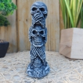 Bild 1 von Skull Steinfigur Totenkopfturm Gothic Figur Indoor Outdoor Statue Deko Tod