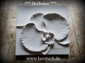 Bild 3 von Gips Wandrelief Relief Blumen 4 Tlg. Spar Set,Dekoration Wand Wanddekoration