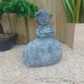 Bild 2 von Steinfigur Troll Kobold Figur Wichtel Willkommen Deko Gartenfigur Frostfest