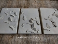 Bild 1 von 3-er Set Wandrelief Steinrelief Relief Steinfigur Indoor Outdoor Massiv Beton