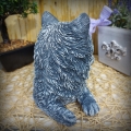 Bild 4 von Steinfigur Katze Gartenfigur Gartendeko Massiv Frost- wetterfest Betonguss