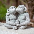 Bild 1 von Affenpaar Steinfigur Affen Massiv Betonguss Garten Figuren Deko Frostfest