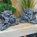 Bild 1 von Gargoyle Steinfigur Set Mauerwächter Massiv Gartenfiguren Garten Deko Frostfest