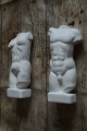 Torso Gips,Paar Man Frau,Skulptur, Deko, Dekoration