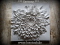 Bild 4 von Gips Wandrelief Relief Blumen 4 Tlg. Spar Set,Dekoration Wand Wanddekoration