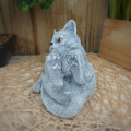 Bild 2 von Steinfigur Katze spielend Gartenfigur Frostfest Steinguss Garten Deko Massiv