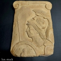 Wandrelief Athena Grichische Göttin Stuckgips Relief Deko